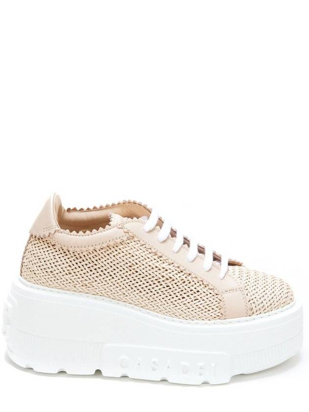 Casadei 인터우븐 디테일 청키 레이스업 스니커즈