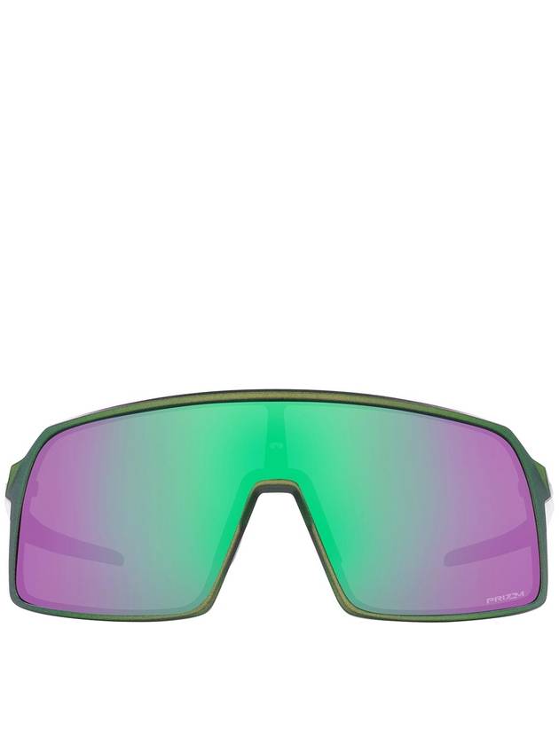 Oakley Matte Silver Green Sutro Sunglasses