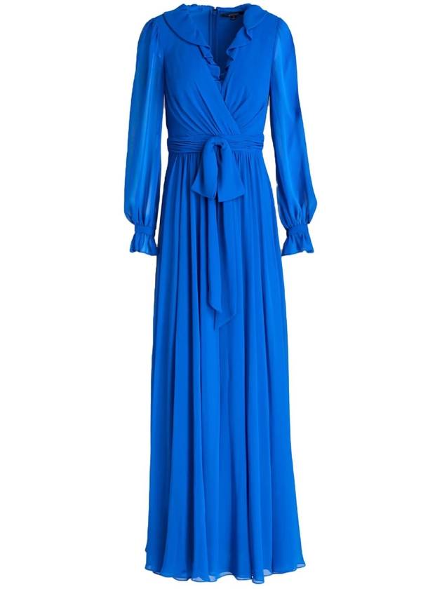 CHIFFON WRAP MAXI DRESS
