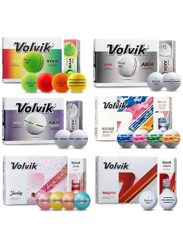 2025 볼빅 3피스 골프공 전상품 6종택1
