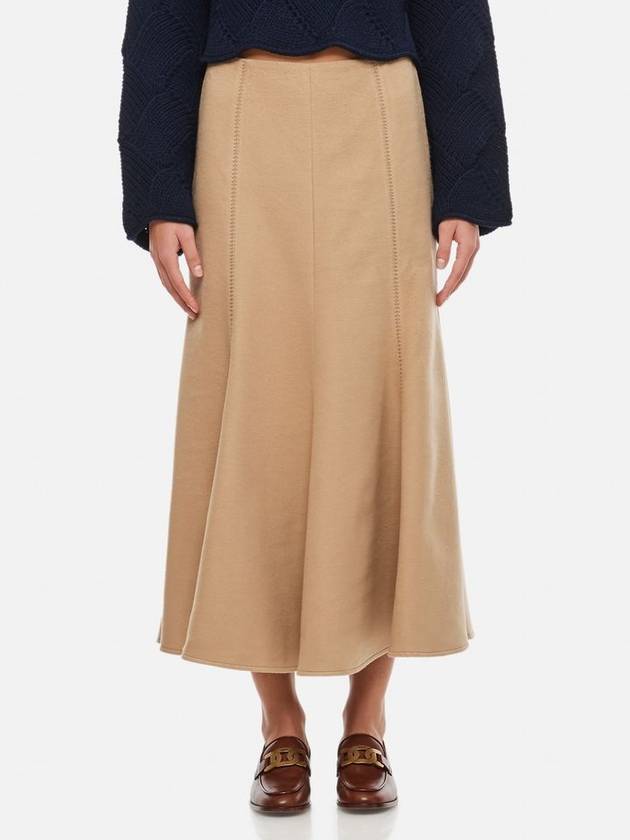 Gabriela Hearst Silk Pleated Midi Skirt