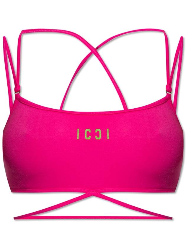디스퀘어드2 여성 스포츠 브래지어 핑크