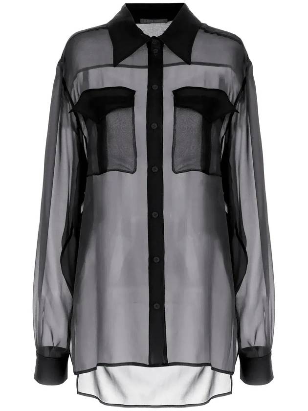 Alberta Ferretti 시폰 긴팔 셔츠 V02161614_0555