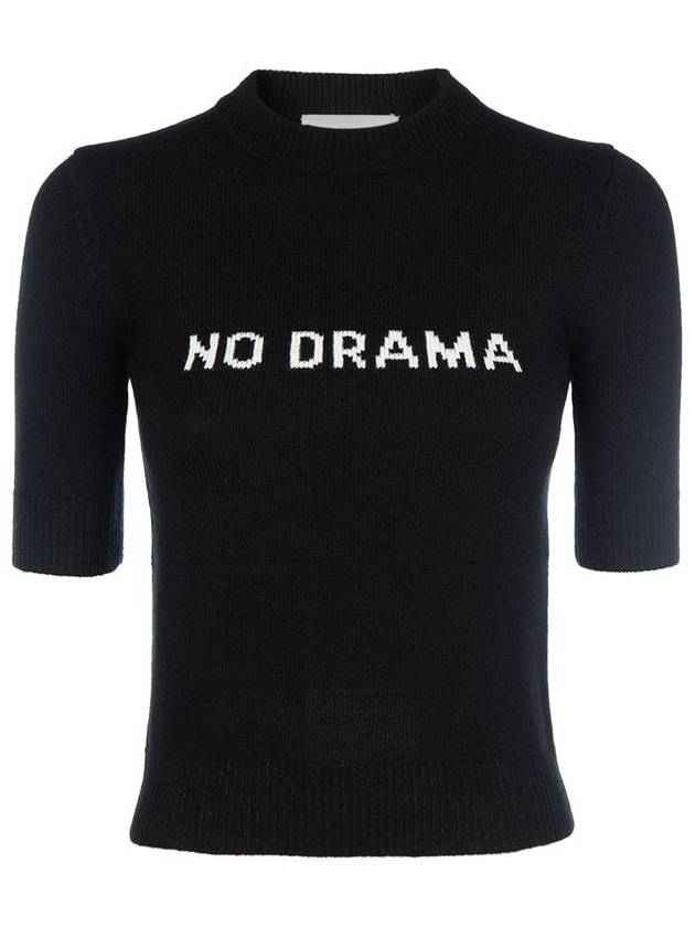 막스마라 스포트맥스 유니소노 캐시미어 울 니트탑 블랙