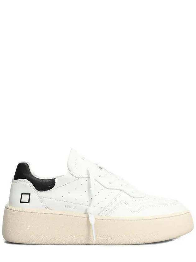 D.A.T.E. 스텝 플랫폼 레이스업 스니커즈 W997STCA_WB