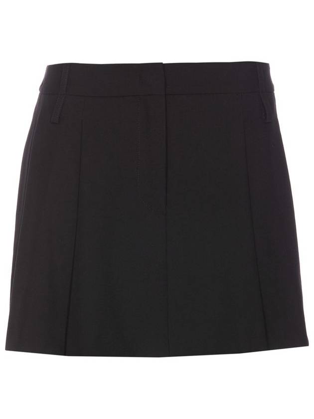 핑코 클래식 플리츠 디테일 미니 스커트