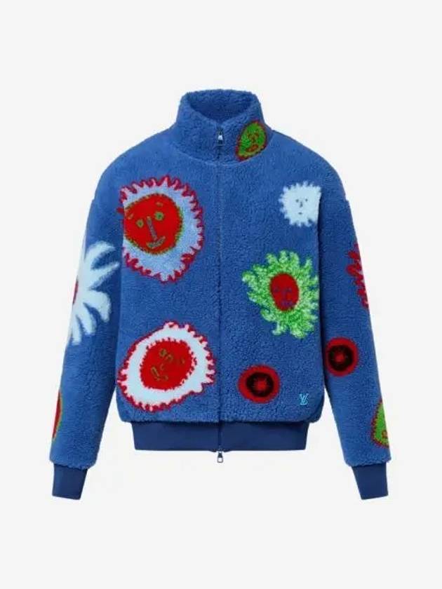 루이비통 x 야요이 쿠사마 페이스 지퍼 플리스 블루종 멀티컬러 Louis Vuitton x YK Faces Zipped Fleece Blouson Multicolor