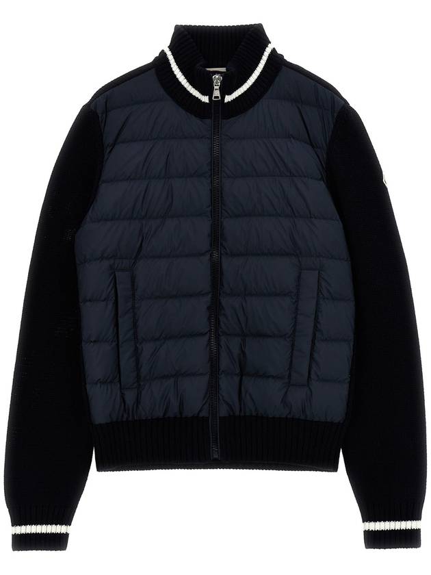 MONCLER ENFANT Two material cardigan K19549B00006M1509742