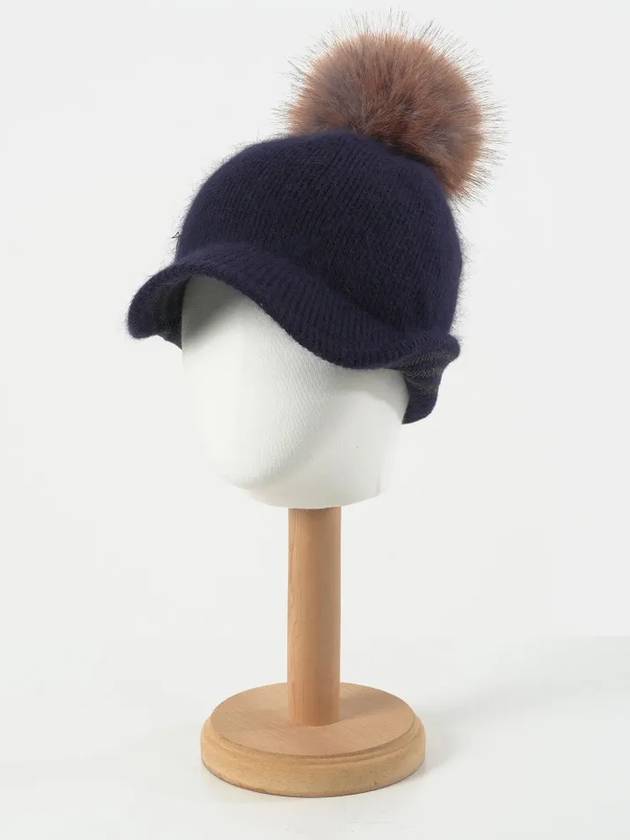 여성 골프 털모자 탈부착 귀달이 귀도리 이어머프 트루퍼햇 니트썬캡