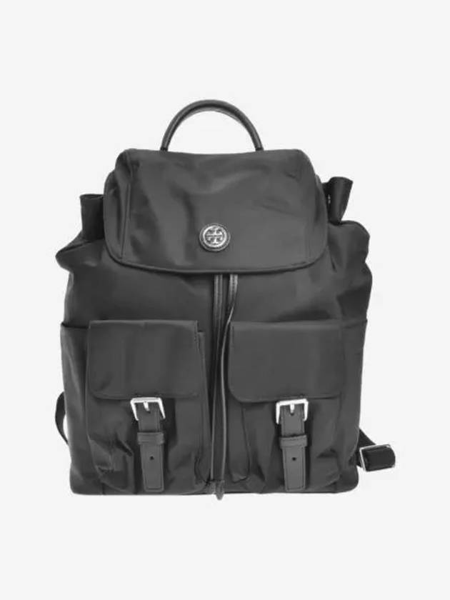 토리버치 버지니아 플랩 백팩 블랙 Tory Burch Virginia Flap Backpack Black