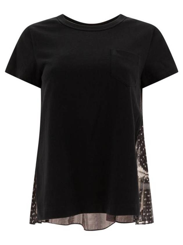 24FW 사카이 긴팔 티셔츠 24 07439025 Black