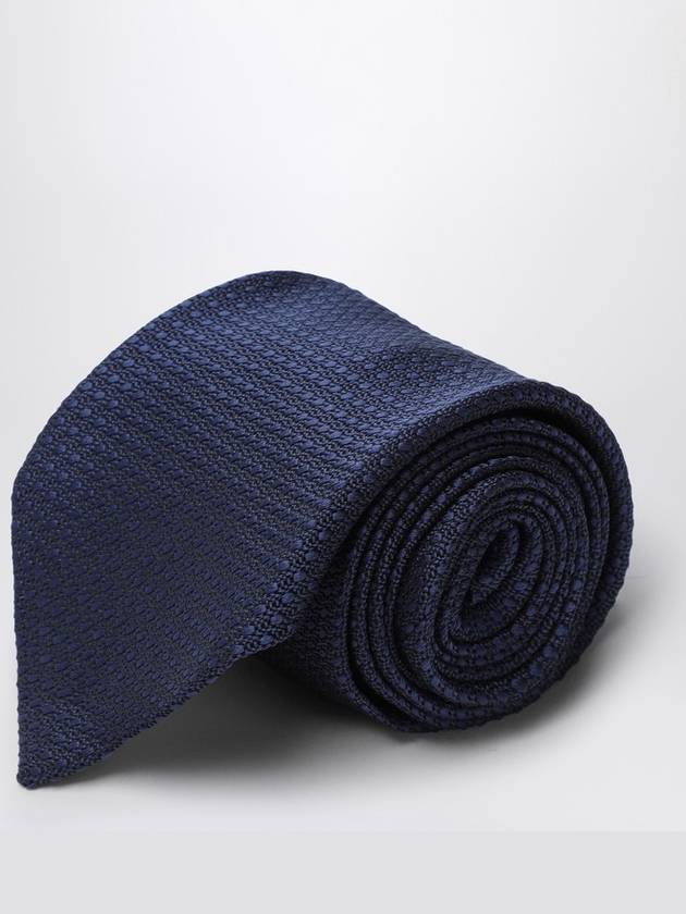 Destin Blue silk polka dot tie