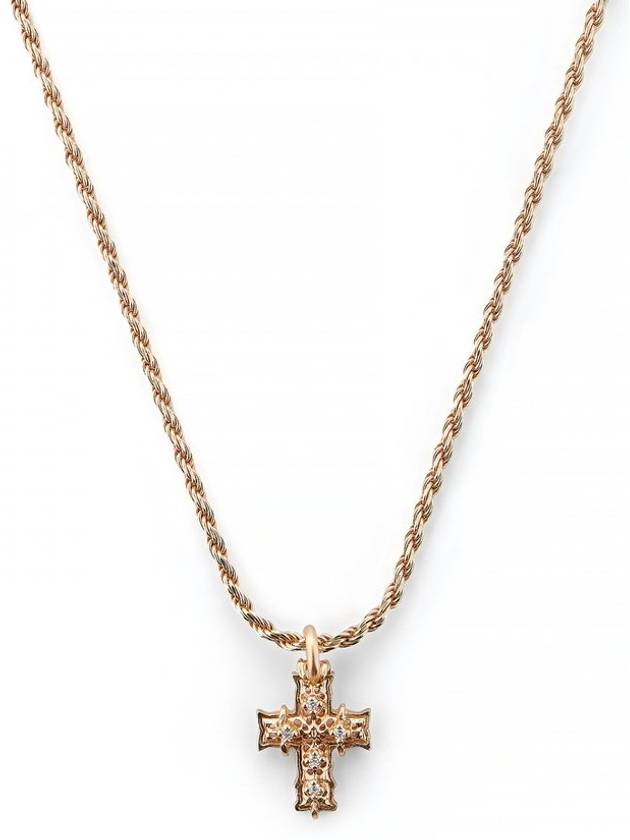 Emanuele Bicocchi 다이아몬드 크로스 펜던트 목걸이