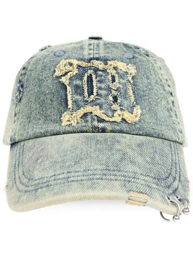 Misbhv X 에스더 유 선셋 디스트레스드 데님 캡 231EY5000_BLUE
