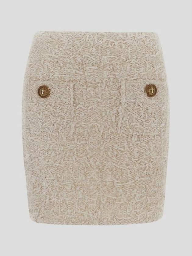 23SS 발망 숏 스커트 AF0LB015KE510BG NATUREL