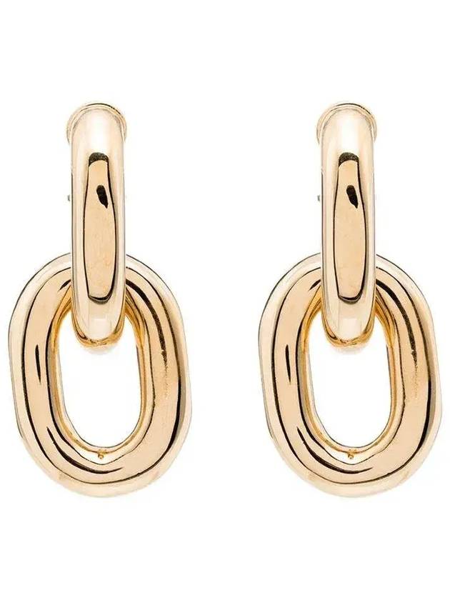 Paco Rabanne 체인 연결된 드롭 이어링 20PBB0024MET077_P710