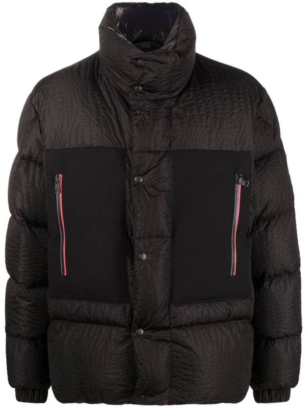 몽클레르 고룸나 Gorunma 크록 엠보싱 패딩 블랙