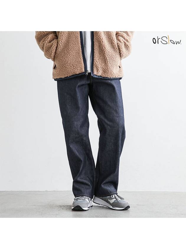 오어슬로우 101 DADS FIT 남성 진청 데님청바지 루즈핏팬츠