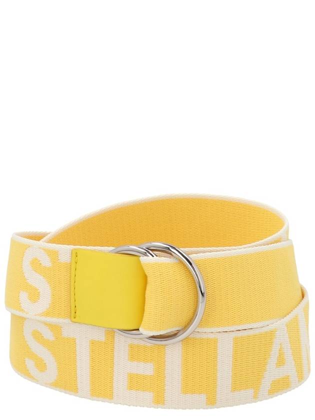 Stella McCartney 로고 자카드 벨트