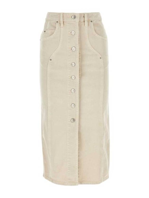 이자벨마랑 에뚜왈 반디 H라인 스커트 베이지