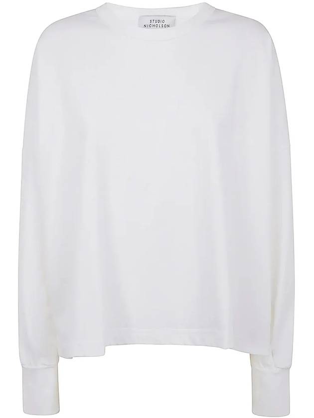 스튜디오 니콜슨 루프 롱슬리브 크루넥 티셔츠 LOOPSNW1618_OPTICWHITE