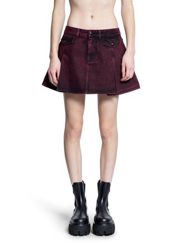 알렉산더 맥퀸 스커트 817637QMAC06136 Red