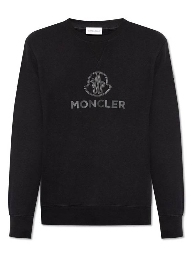 Moncler 로고 디테일 크루넥 스웨트셔츠