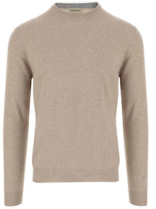 Woolrich 로고 자수 크루넥 스웨터 CFWOKN0278MRUF0469_8925