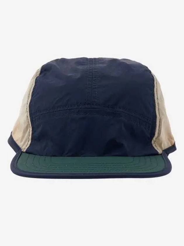 써네이 사이드 로고 패널 볼캡 네이비 베이지 그린 Sunnei Side Logo Panel Ball Cap Navy Beige Green