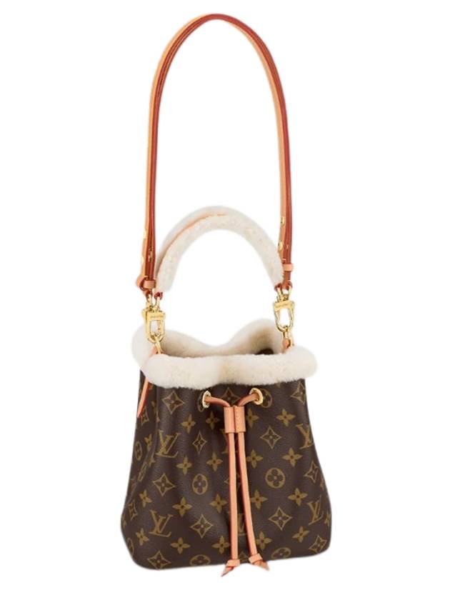 루이비통 여성 네오노에 BB 퍼 토트 백 브라운