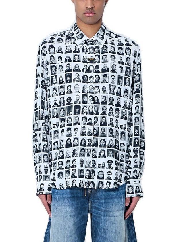마틴 로즈 사진 인쇄 긴팔 셔츠