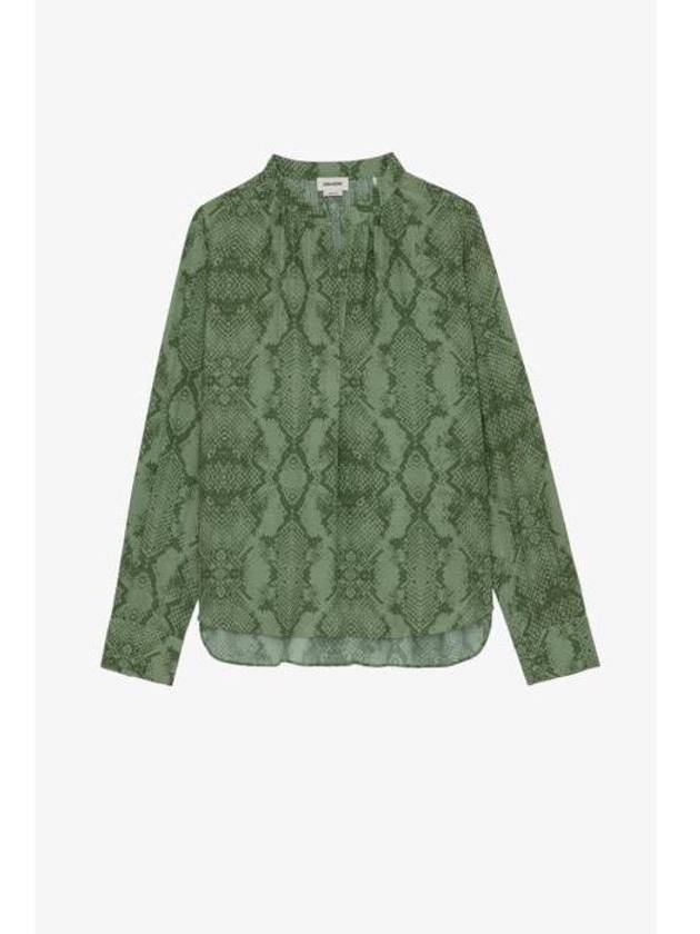 쟈딕앤볼테르 Tink 파이톤 스네이크 블라우스