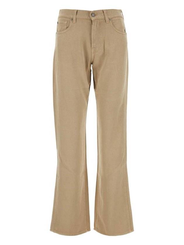 7 For All Mankind Tess 로고 패치 스트레이트 레그 팬츠