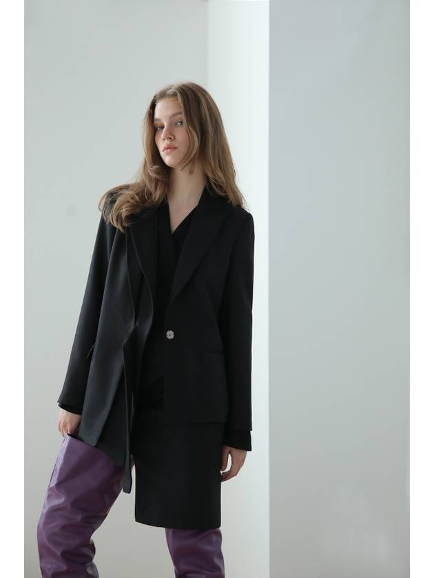24FW 까이지엔느 루즈핏 셋업 테일러드 언밸런스 자켓