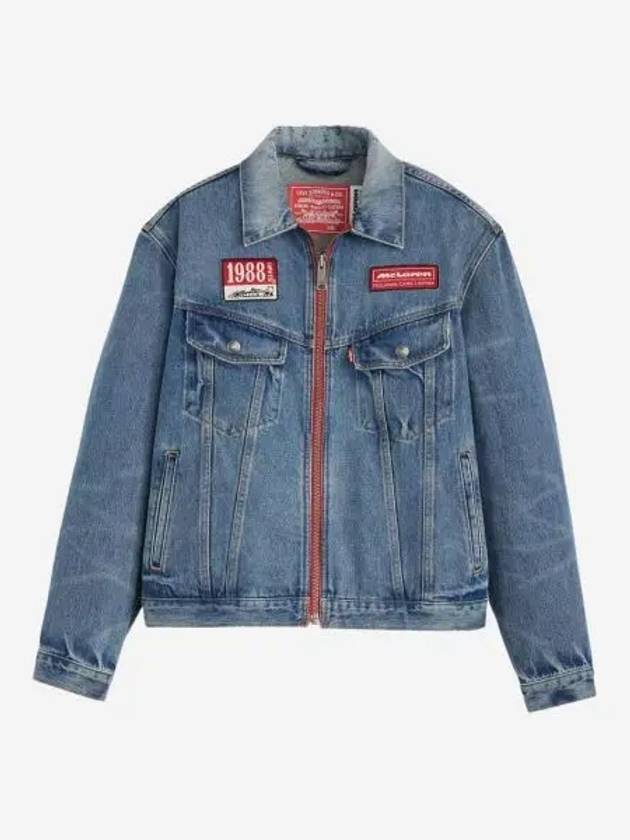 Levi's 리바이스 x 맥라렌 레이싱 헤리티지 트러커 자켓 미디움 인디고 Levi’s x McLaren Racing Heritage Trucker Jacket Medium Indigo