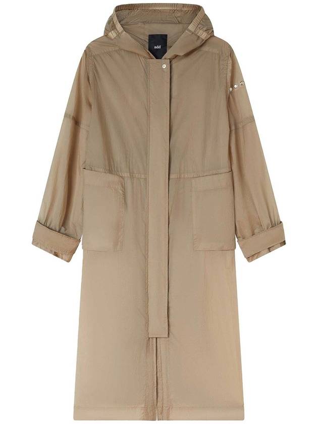 Add Long Beige Parka