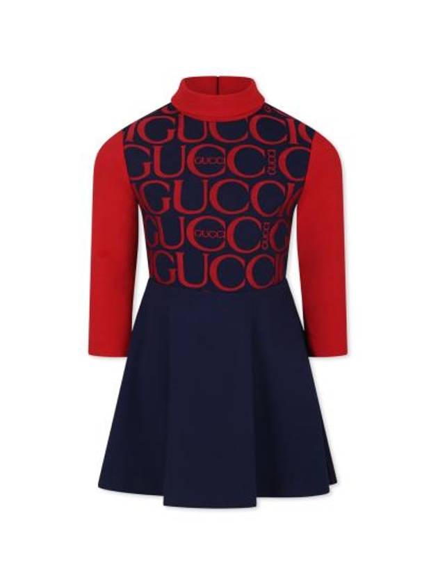 24FW 키즈 구찌 원피스 787648 XJGO5 4153 BLUE