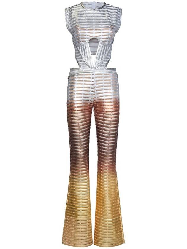 Genny 컷아웃 스터드 디테일 점프슈트