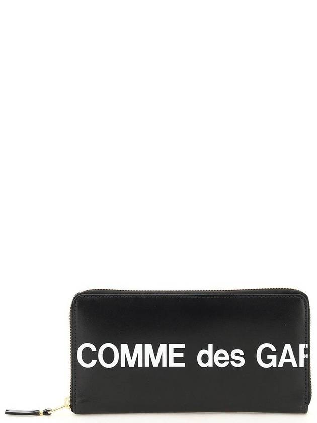 Comme des Garcons 지갑 지퍼 어라운드 로고 지갑