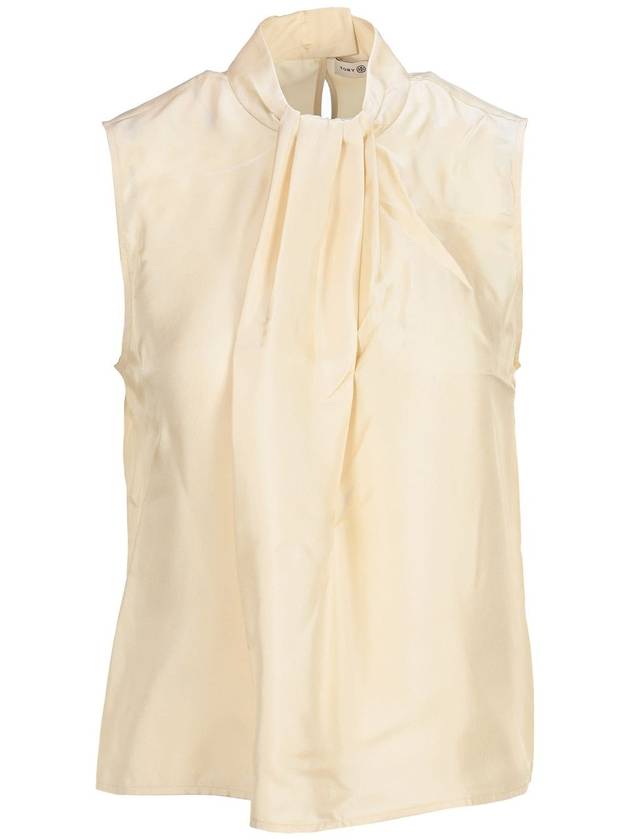 21FW 토리버치 슬리브리스 실크탑 85365TS285