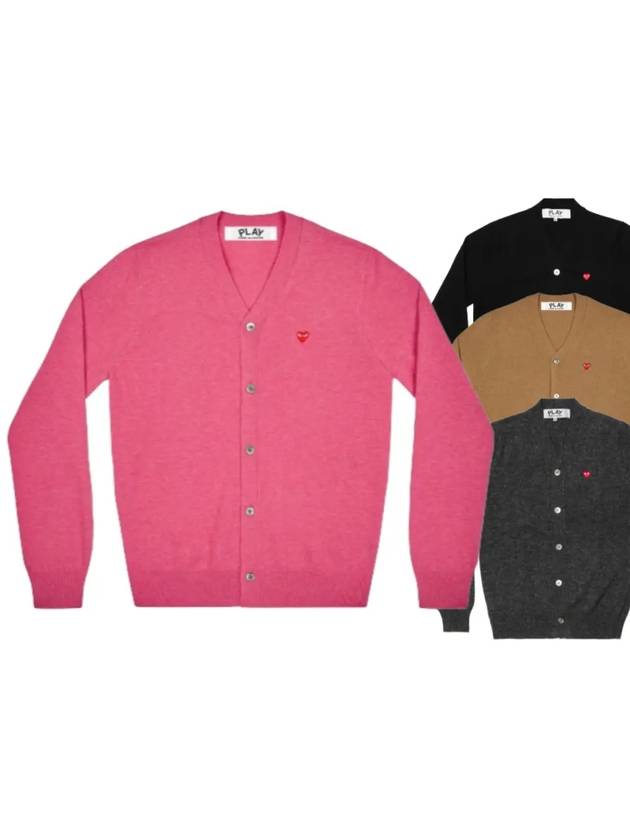 꼼데가르송 가디건 미니 레드와펜 남여공용