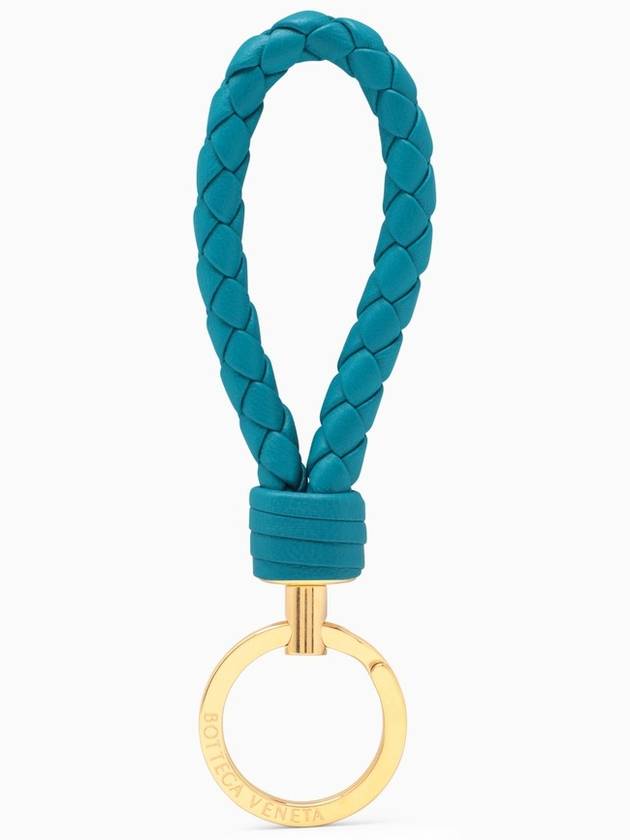 보테가베네타 인트레치아토 나파 키홀더 블루