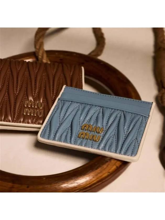 미우미우 마테라쎄 나파 가죽 카드 지갑 5MC076_2IBS_F0KTK