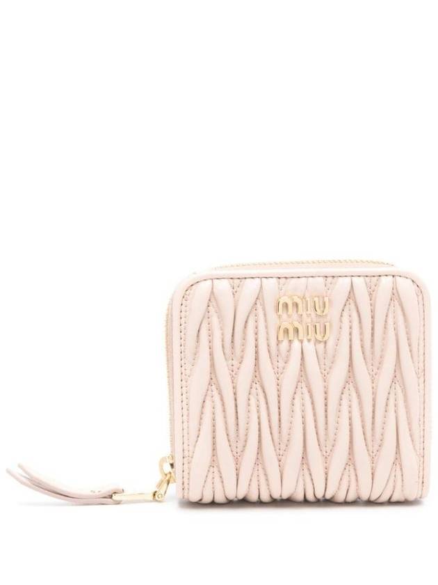 미우미우 마테라쎄 로고 집어라운드 반지갑 시프리아