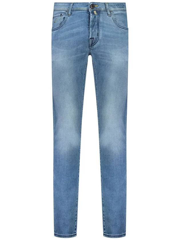 Jacob Cohen Nick 로고 패치 슬림핏 진 CFUQE0734P3621_698D