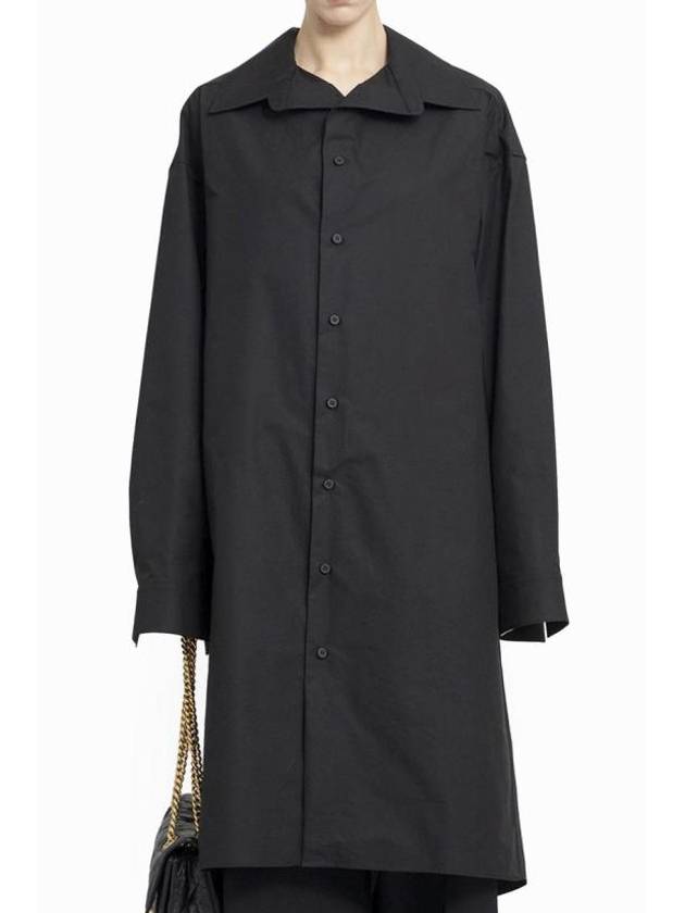 24SS 발렌시아가 미디 원피스 773544TNM60 1000 BLACK