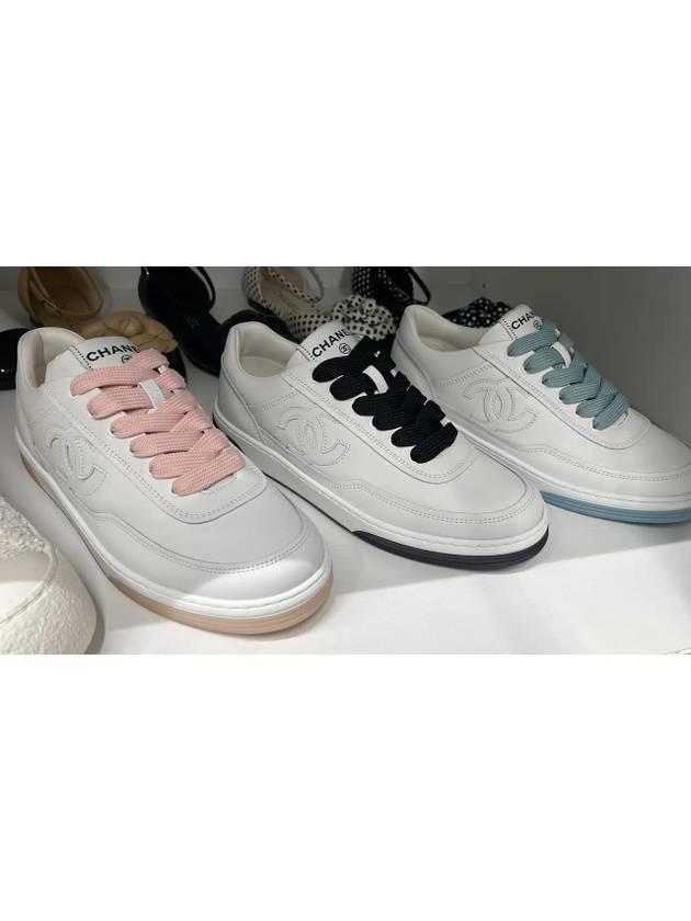 샤넬 남자 스니커즈 화이트 운동화 에어포스 G39978