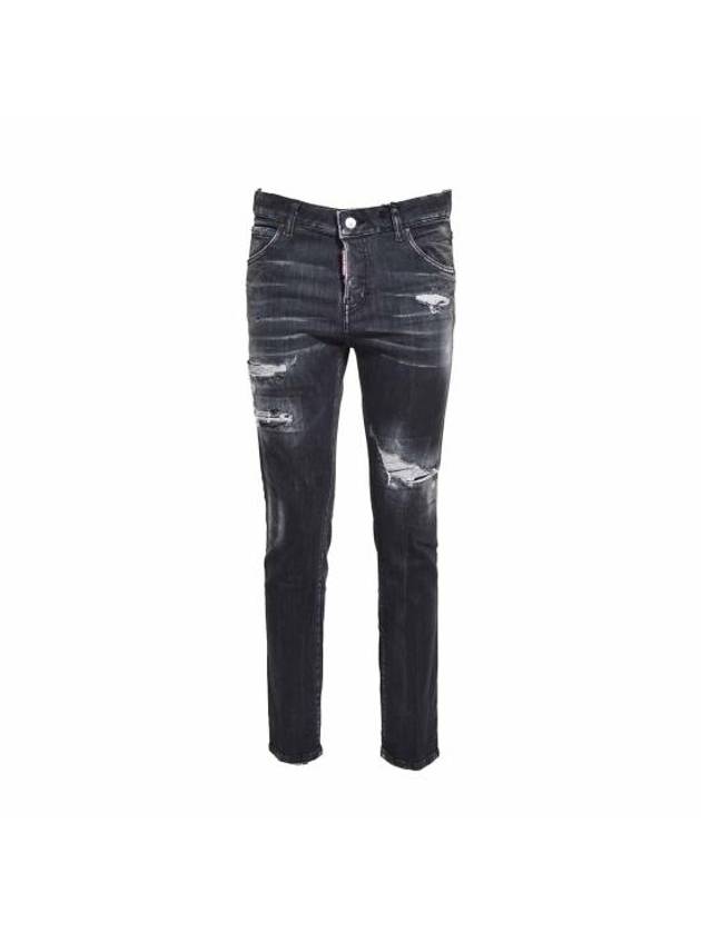 23FW 디스퀘어드2 데님 스트레이트 팬츠 S72LB0668S30503900 BLACK