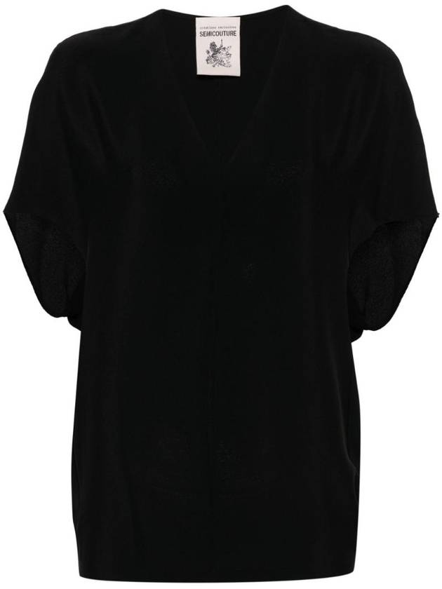 세미쿠튀르 여성 GABRIELLE BLOUSE WITH KIMONO SHORT SLEEVES S4SU23Y69 0