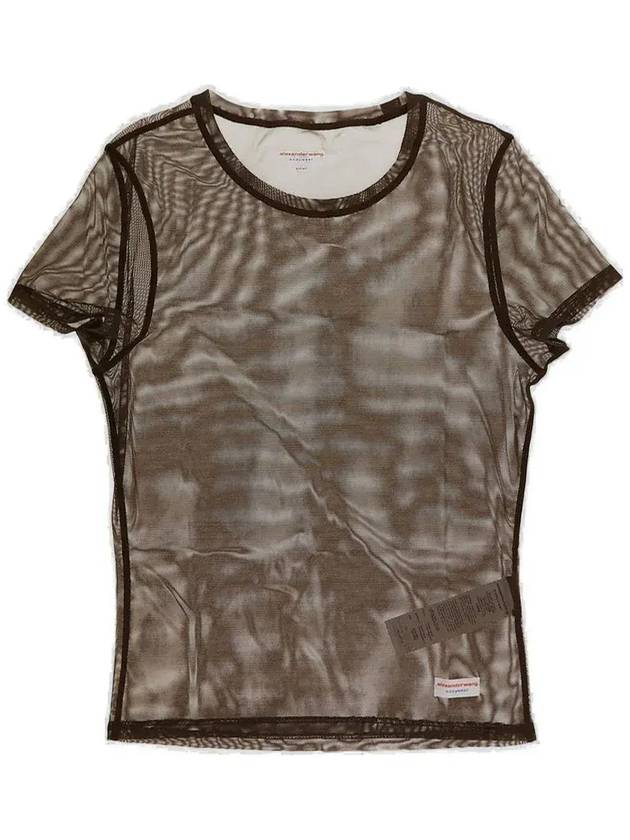 Alexander Wang Bodycon 세미 시어 반소매 탑 8CC2241909_207B